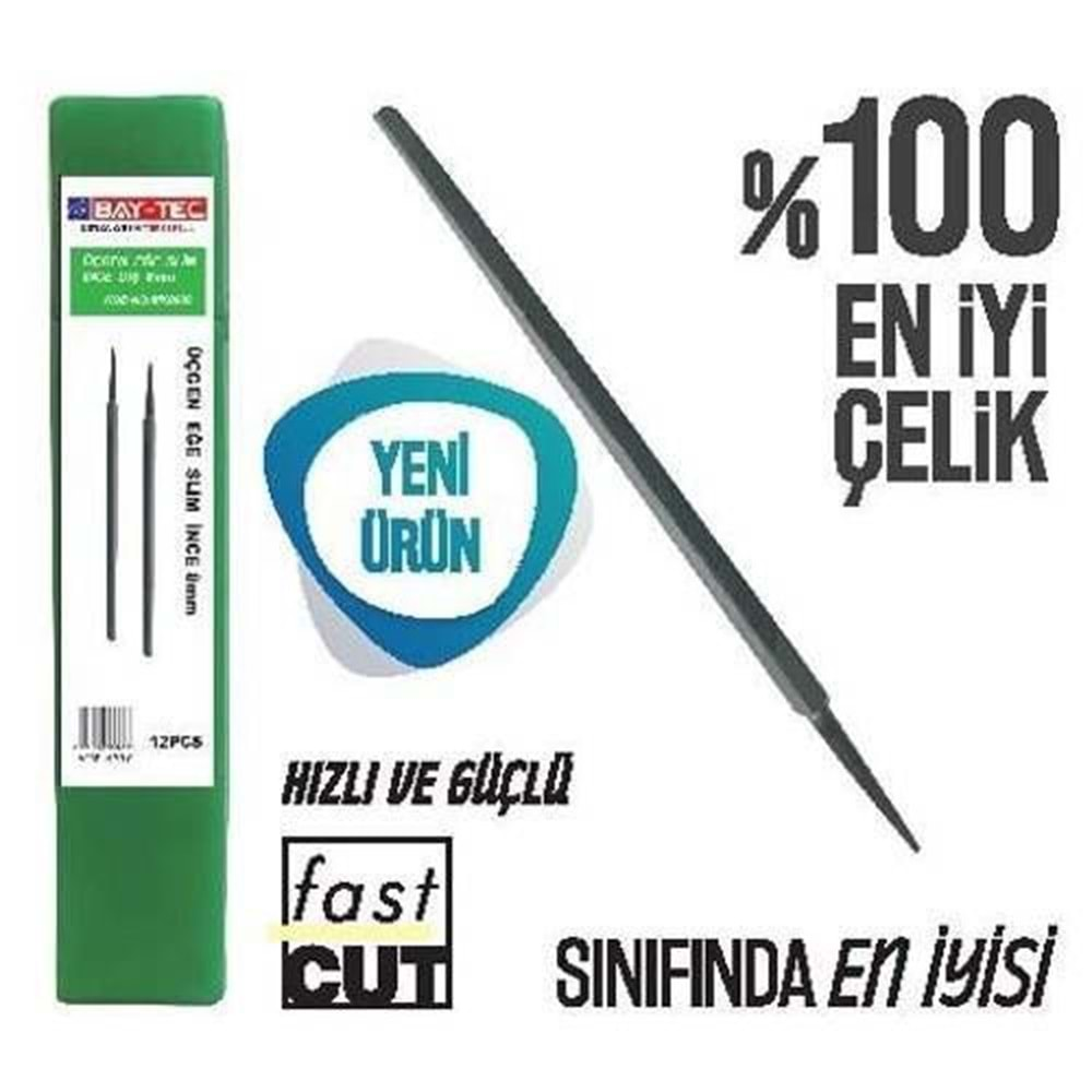 (BAY-TEC) 7MM ÜÇGEN EĞE SLİM İNCE DİŞ