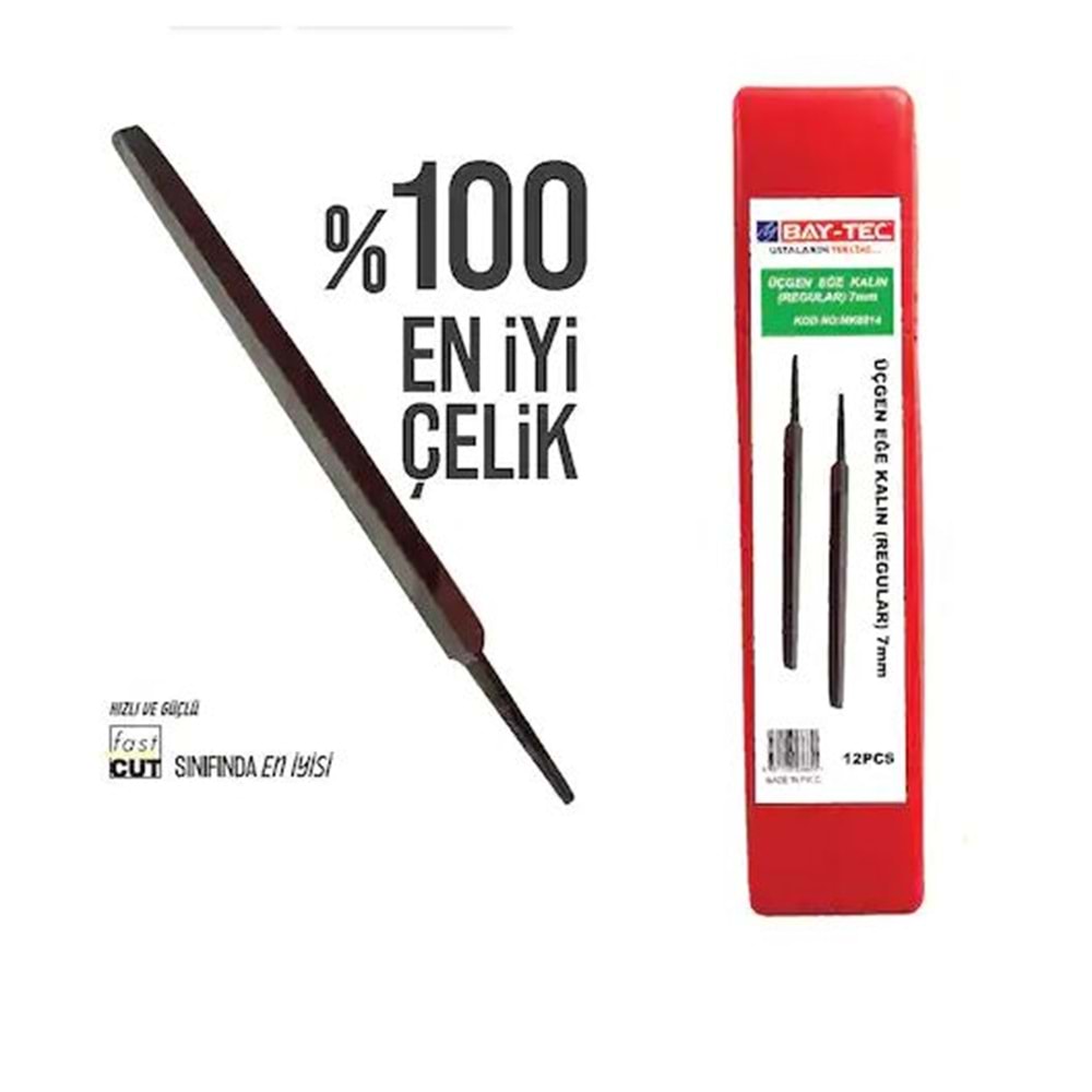 (BAY-TEC) 6MM REGULAR KALIN ÜÇGEN EĞE