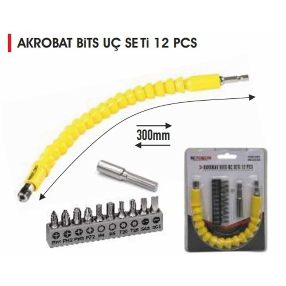 (BAY-TEC) AKROBAT BİTS UÇ SETİ 12PCS