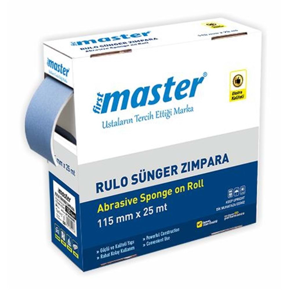 MASTER RULO SÜNGER ZIMPARA 115MM*25MT 100KUM