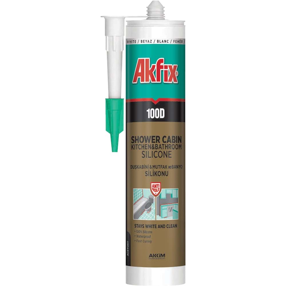 DUŞAKABİN BEYAZ SİLİKON 280ML