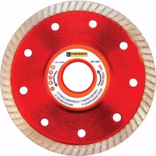 (MEŞEM) 115*1.2*22MM İNCE SERAMİK FAYANS KESİCİ