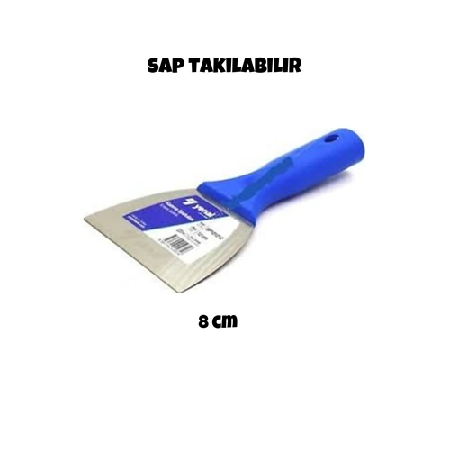 PLASTİK SAPLI KAZIMA SPATULASI Y.Ç. SAP TAKILABİLİR (18CM)