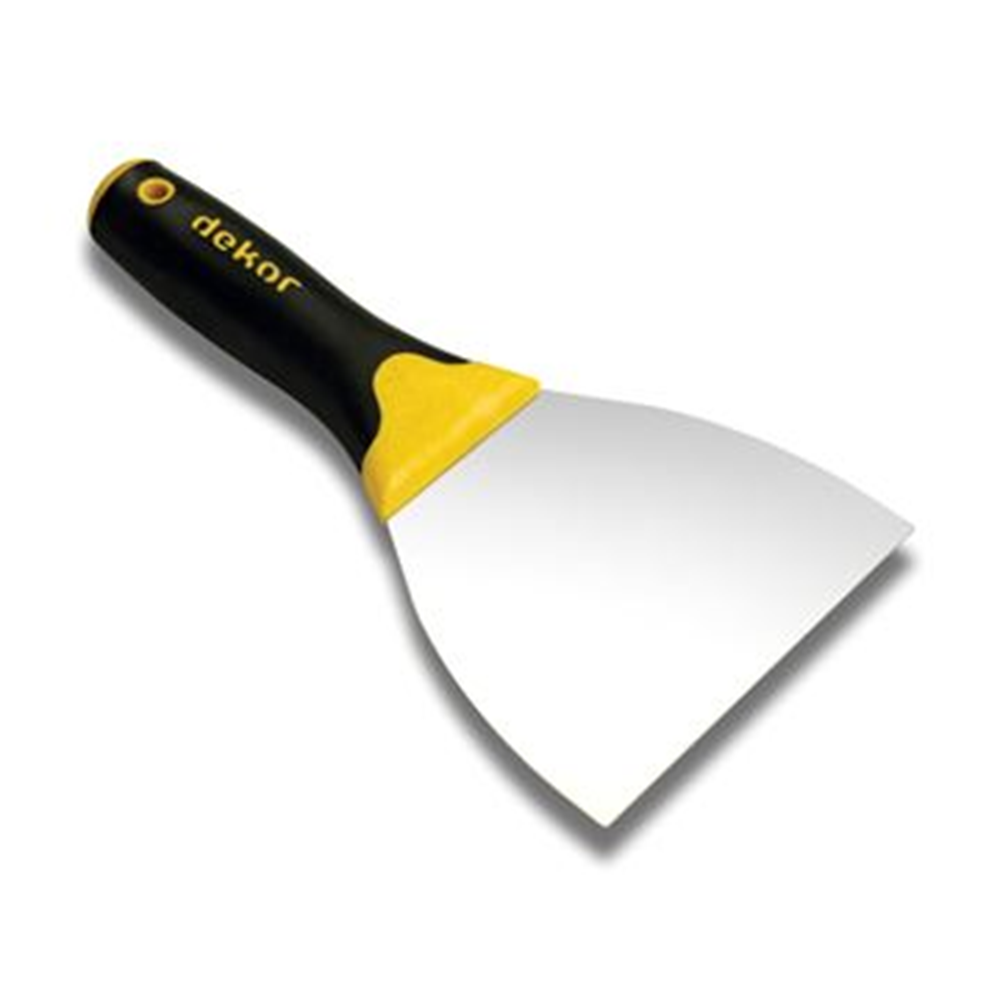 (DEKOR) 14CM PROFESYONEL MACUN ISPATULASIPLASTİK SAP./YAY ÇELİĞİ